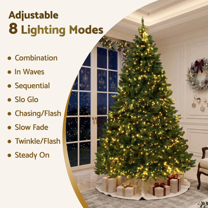 Jingle Jollys Christmas Tree 2.7m Xmas Tree Decorations 1800 LEDs 1831 Tips 8 Light Modes - Image 6