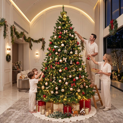 Jingle Jollys Christmas Tree 2.7m Xmas Tree Decorations 1800 LEDs 1831 Tips 8 Light Modes - Image 9