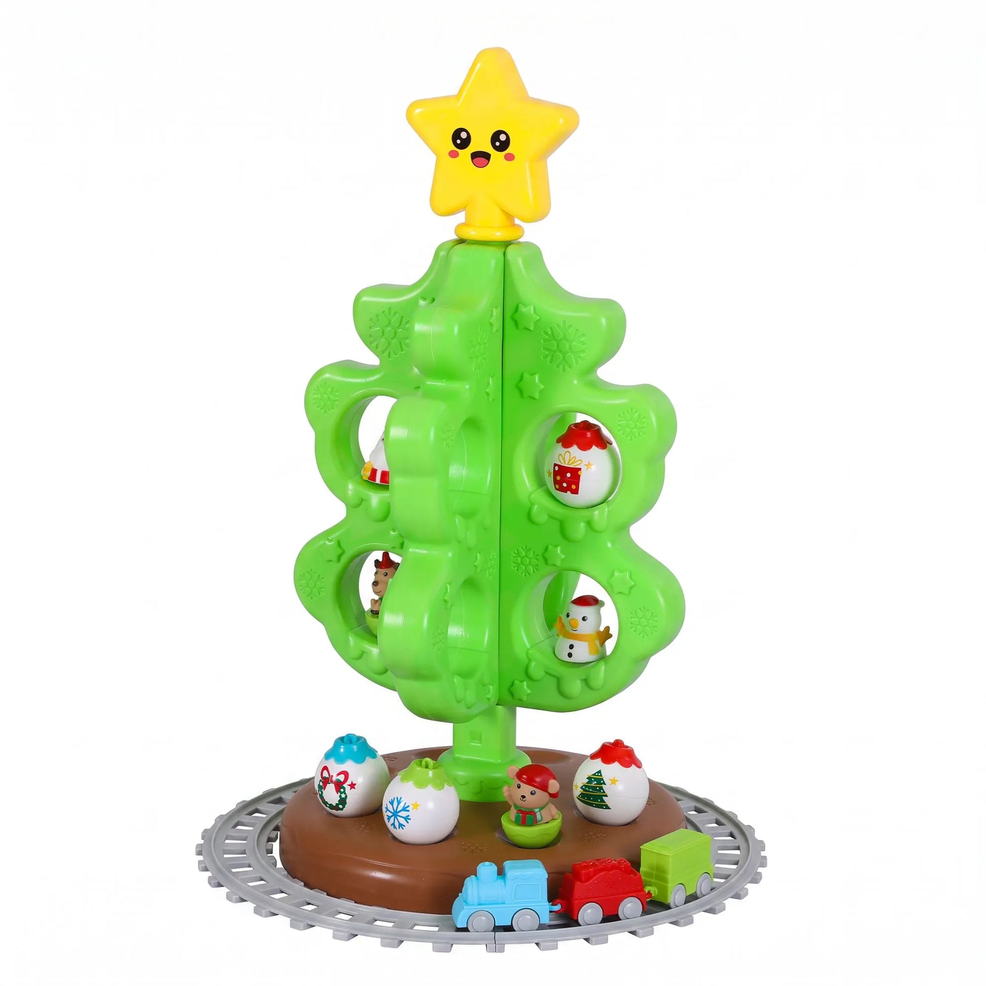 Jingle Jollys Toddler First Christmas Tree Mini Xmas Tree Toy Set with Train - Image 3