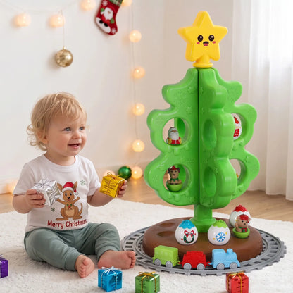 Jingle Jollys Toddler First Christmas Tree Mini Xmas Tree Toy Set with Train - Image 8
