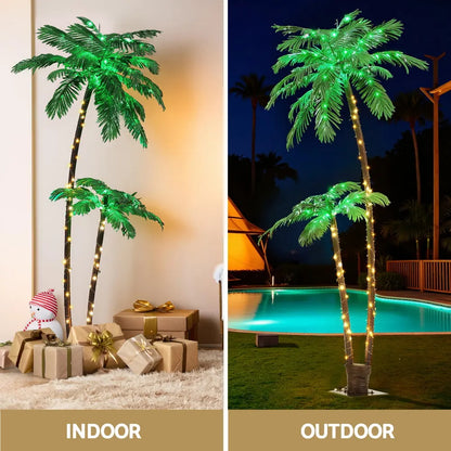 Jingle Jollys Christmas Tree 2.1m LED Lighted Xmas Palm Trees Party Decorations - Image 5