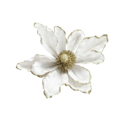 Jingle Jollys 14Pcs Christmas Tree Flower Set Xmas Garland Wreath Magnolia White