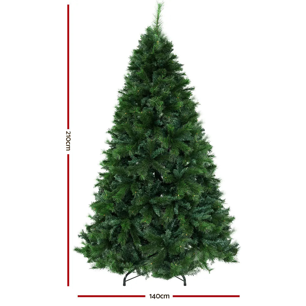 Jingle Jollys Christmas Tree 2.1M Xmas Tree Decorations Pine Needles 1584 Tips - Image 2