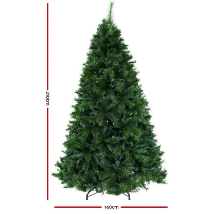 Jingle Jollys Christmas Tree 2.1M Xmas Tree Decorations Pine Needles 1584 Tips - Image 2