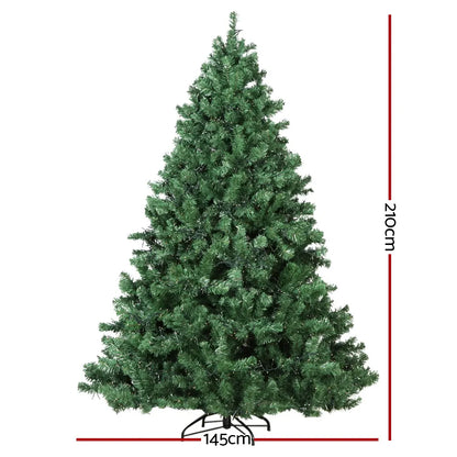 Jingle Jollys Christmas Tree 2.1M Xmas Tree Decorations 3000 LEDs 8 Light Mode - Image 2