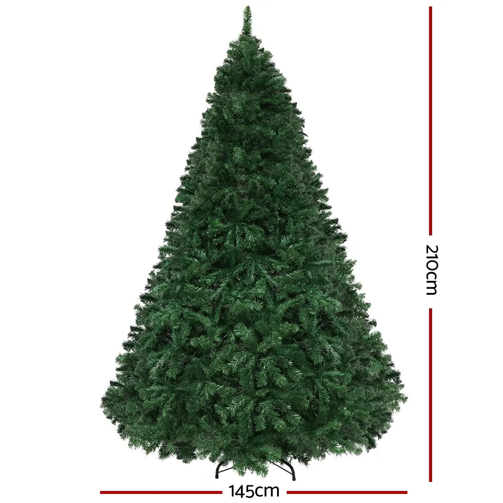 Jingle Jollys Christmas Tree 2.1m Xmas Tree Decor 2800 LED Lights 8 Modes - Image 2