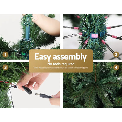 Jingle Jollys Christmas Tree 2.1m Xmas Tree Decor 2800 LED Lights 8 Modes - Image 5