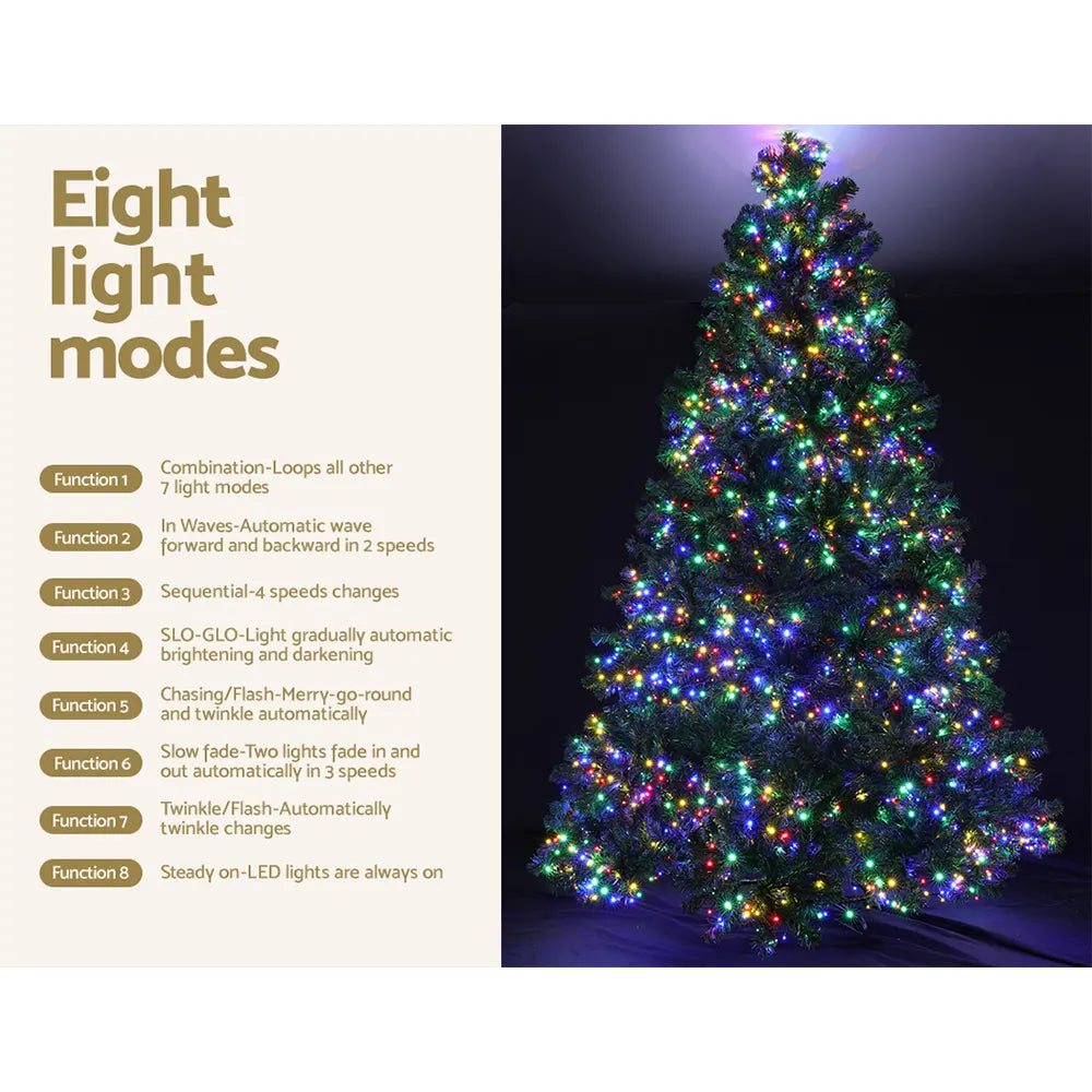 Jingle Jollys Christmas Tree 2.1m Xmas Tree Decor 2800 LED Lights 8 Modes - Image 6