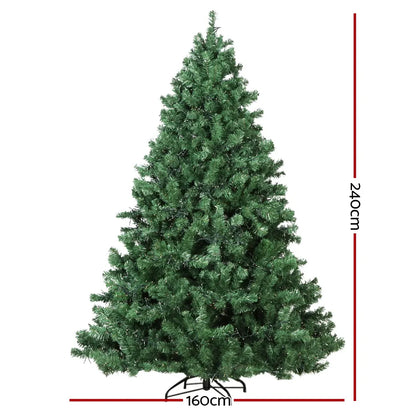 Jingle Jollys Christmas Tree 2.4M Xmas Tree Decorations 3190 LEDs 8 Light Mode - Image 2