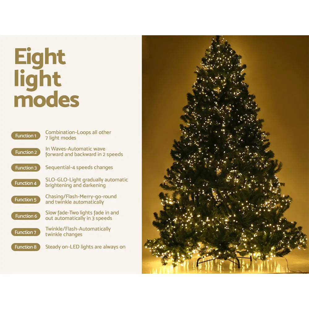 Jingle Jollys Christmas Tree 2.4M Xmas Tree Decorations 3190 LEDs 8 Light Mode - Image 5