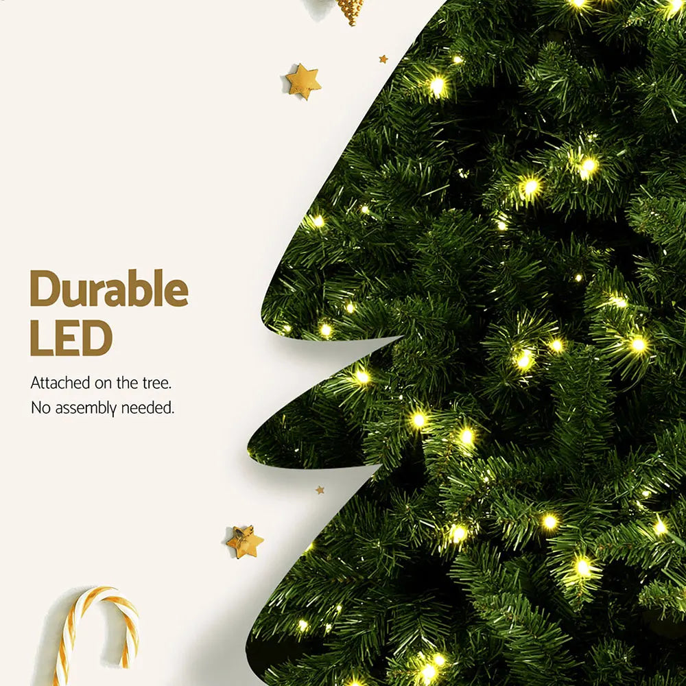 Jingle Jollys Christmas Tree 2.7M LED Xmas Tree Party Decorations 2590 Tips - Image 6