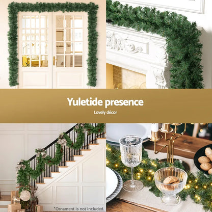 Jingle Jollys 20M Christmas Garland LED Lights Party Xmas Decorations 1400 Tips - Image 5