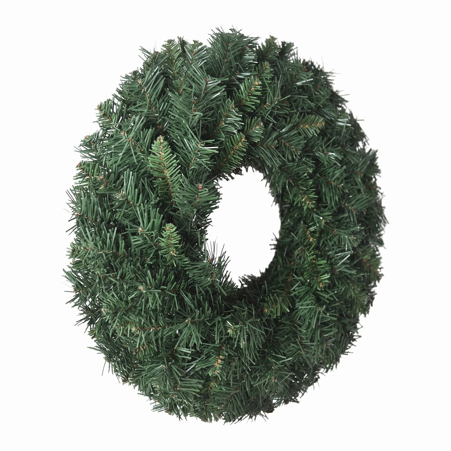 Jingle Jollys Christmas Wreath 60cm Artificial Green Garland Door Decoration 420 Tips Xmas Bush - Image 3