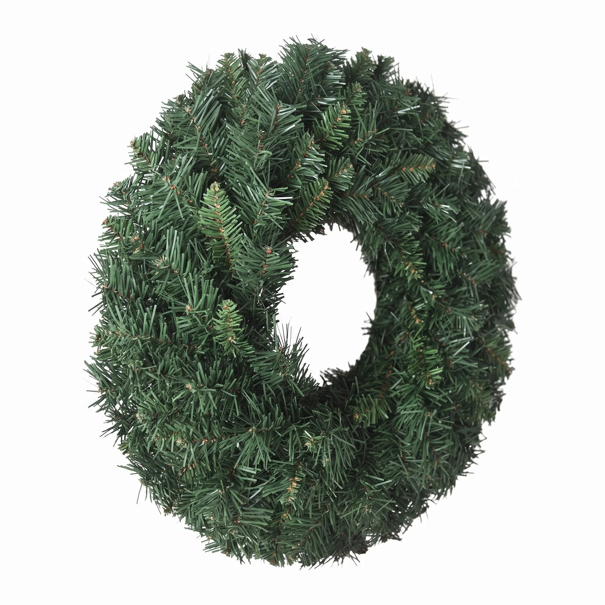 Jingle Jollys Christmas Wreath 60cm Artificial Green Garland Door Decoration 420 Tips Xmas Bush - Image 3
