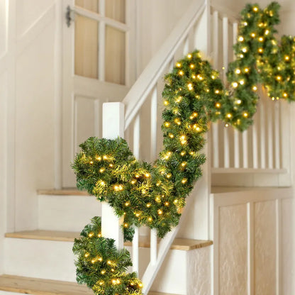 Jingle Jollys 5M Christmas Garland LED Lights Party Xmas Decorations 380 TIPS - Image 7