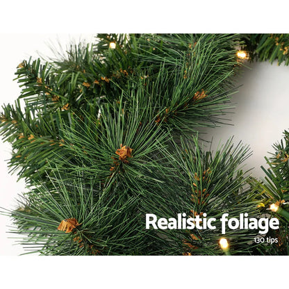 Jingle Jollys 1.8m Christmas Garland with LED lights Party Xmas Decorations - Image 6
