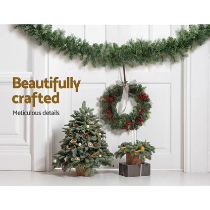 Jingle Jollys 1.8m Christmas Garland with LED lights Party Xmas Decorations - Image 7