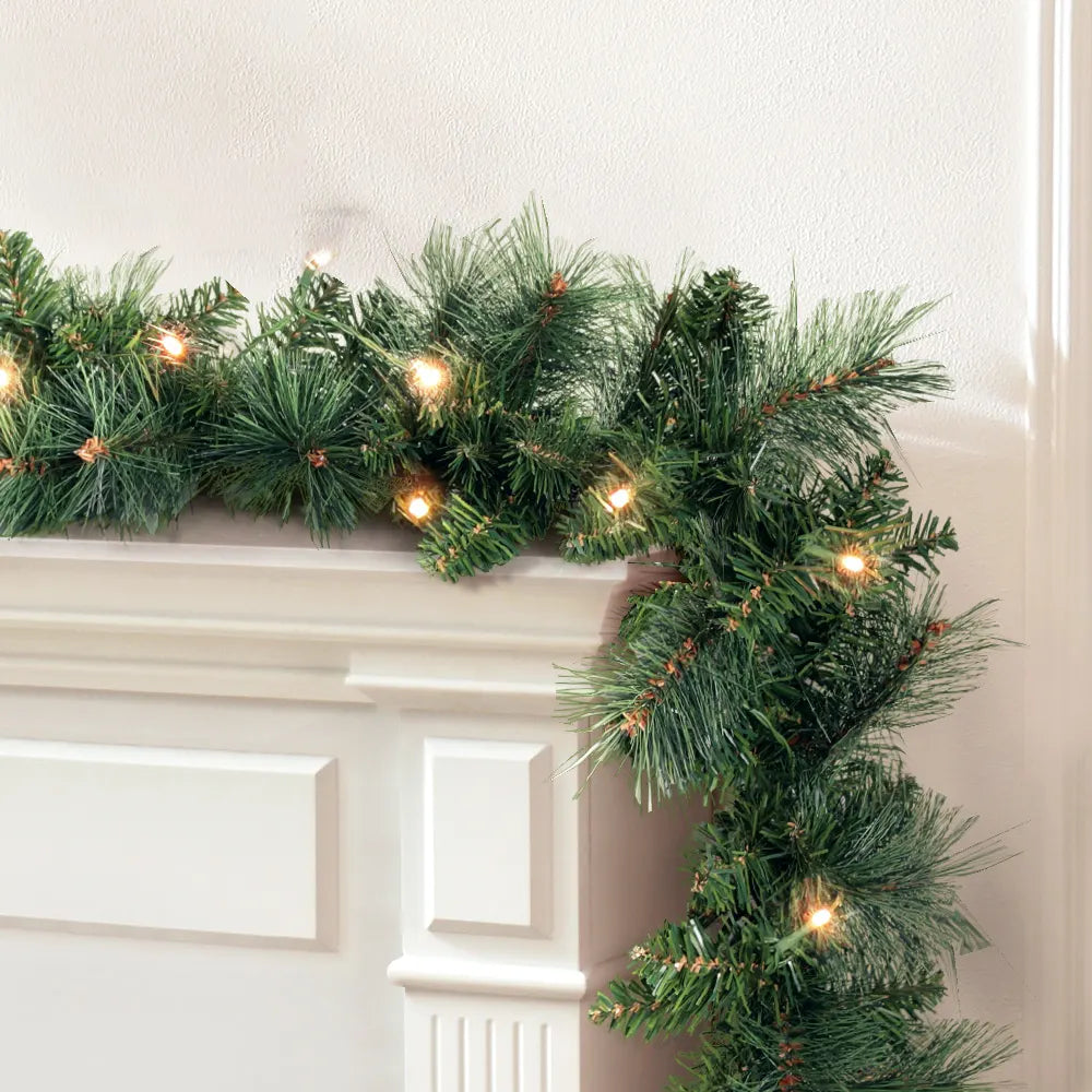 Jingle Jollys 1.8m Christmas Garland with LED lights Party Xmas Decorations - Image 8