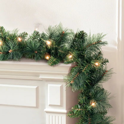 Jingle Jollys 1.8m Christmas Garland with LED lights Party Xmas Decorations - Image 8