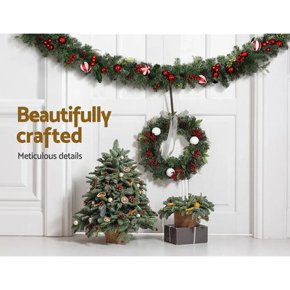 Jingle Jollys 2.7m Christmas Garland with Decorations Xmas Wedding Party - Image 7