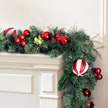 Jingle Jollys 2.7m Christmas Garland with Decorations Xmas Wedding Party - Image 8