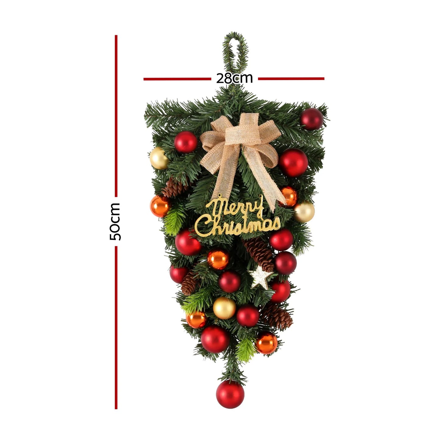 Jingle Jollys Hanging Christmas Garland 50CM Ornaments Party Decorations - Image 2
