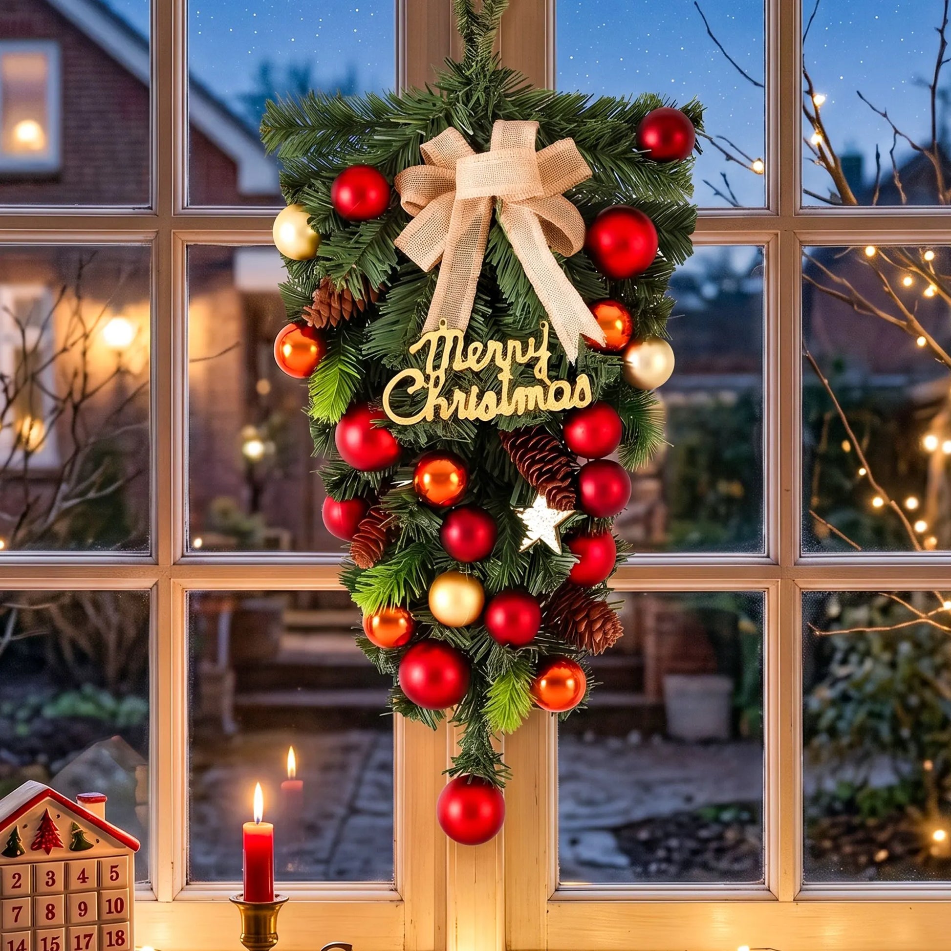 Jingle Jollys Hanging Christmas Garland 50CM Ornaments Party Decorations - Image 6