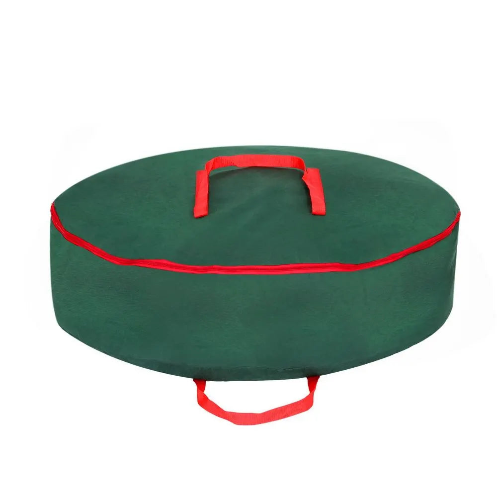 Jingle Jollys Christmas Garland Wreath Storage Bag Baubles Ornaments Container - Image 3