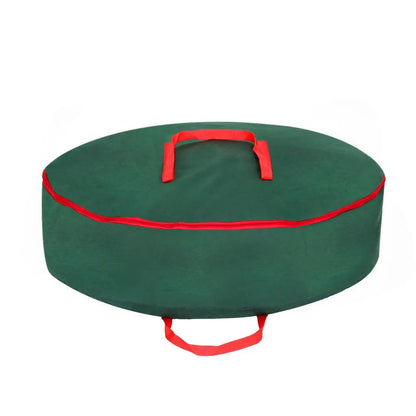 Jingle Jollys Christmas Garland Wreath Storage Bag Baubles Ornaments Container - Image 3