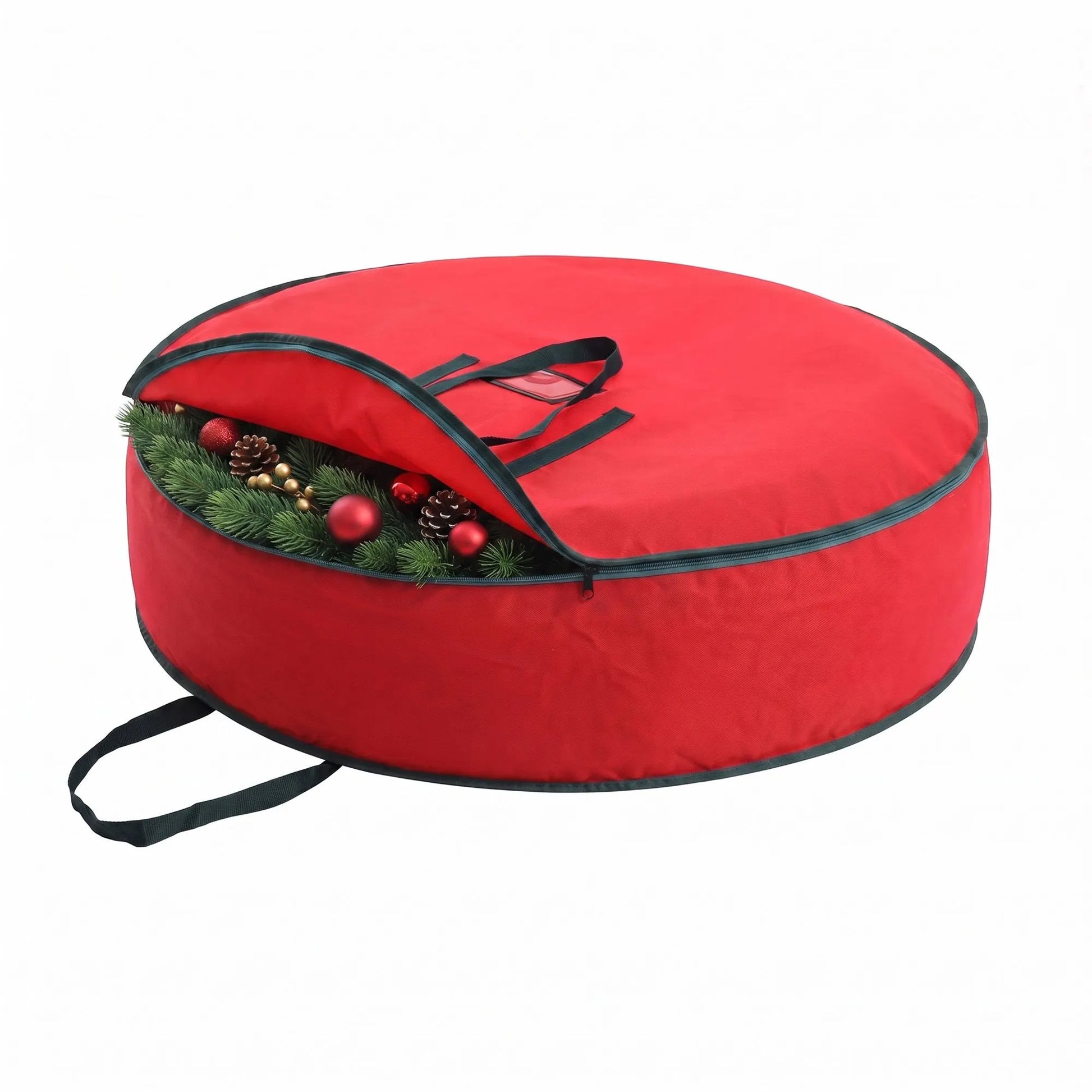 Jingle Jollys Christmas Garland Wreath Storage Bag Baubles Ornaments Container