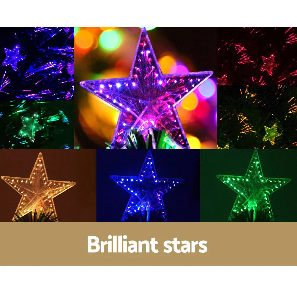 Jingle Jollys 1.5m Christmas Tree Optic Fibre LED Xmas tree Multi Colour - Image 4