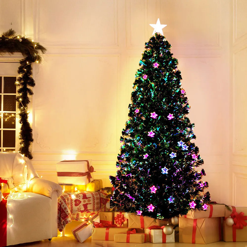 Jingle Jollys 1.8m Christmas Tree Optic Fibre LED Xmas tree Multi Colour - Image 7