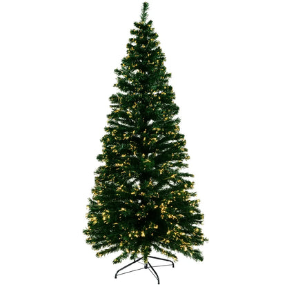 Jingle Jollys 1.8m Christmas Tree Optic Fibre LED Xmas tree Warm White - Image 3