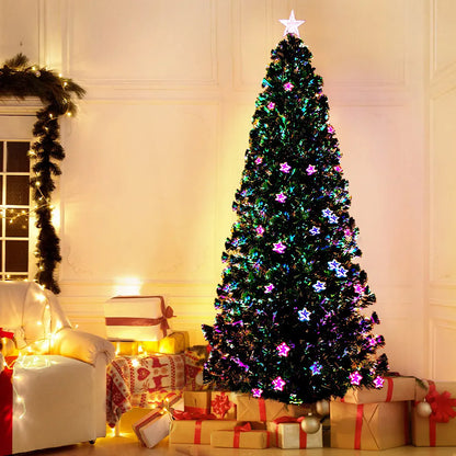 Jingle Jollys 2.1m Christmas Tree Optic Fibre LED Xmas tree Multi Colour - Image 7