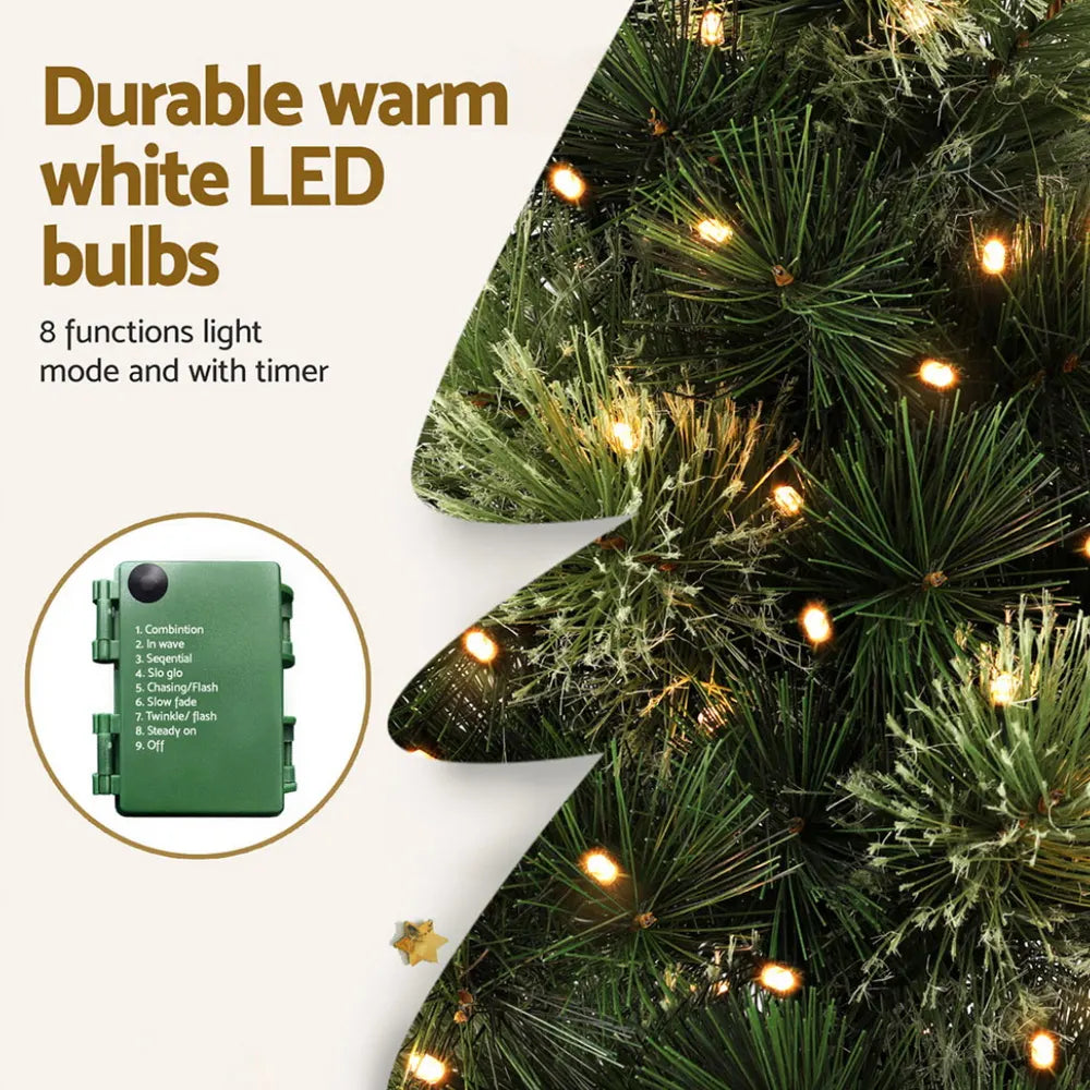 Jingle Jollys Christmas Tree 60CM Mini Tabletop 8 Light Modes Timer Xmas Tree - Image 5