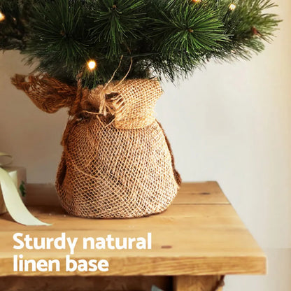 Jingle Jollys Christmas Tree 60CM Mini Tabletop 8 Light Modes Timer Xmas Tree - Image 6