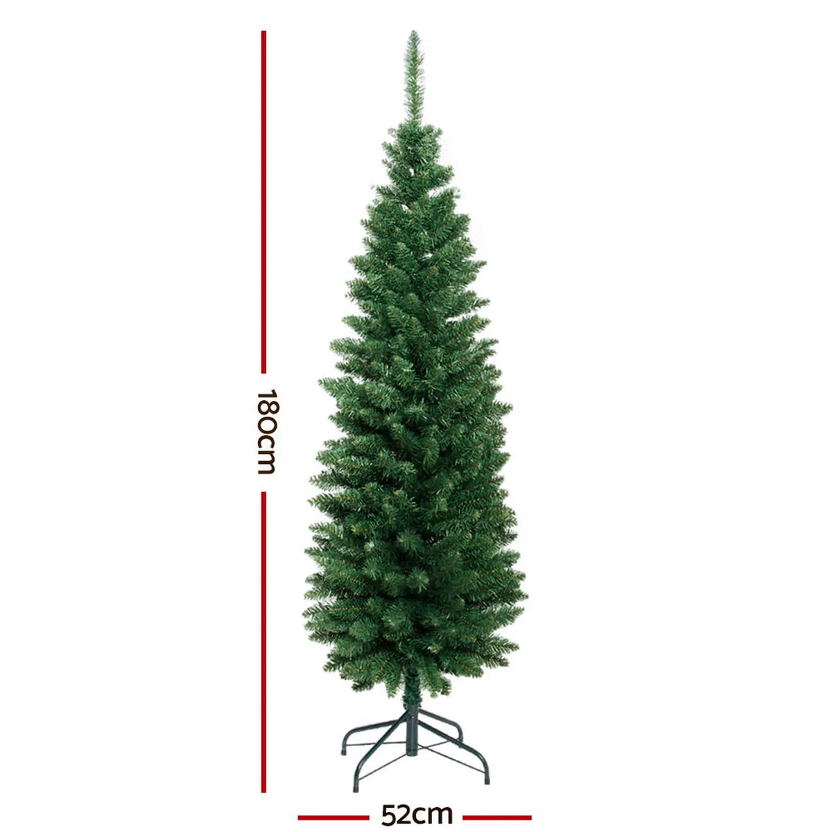 Jingle Jollys Christmas Tree 1.8m Xmas Tree Decorations Green 300 Tips - Image 2