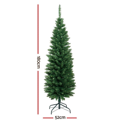 Jingle Jollys Christmas Tree 1.8m Xmas Tree Decorations Green 300 Tips - Image 2
