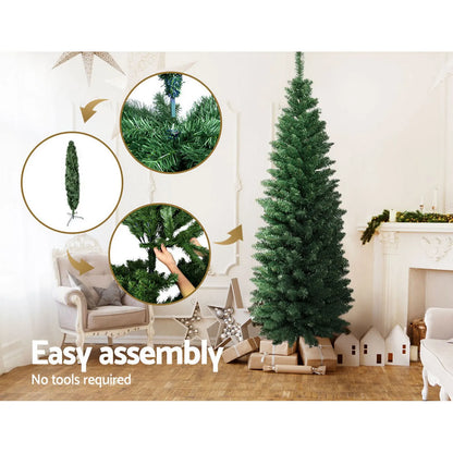 Jingle Jollys Christmas Tree 1.8m Xmas Tree Decorations Green 300 Tips - Image 5