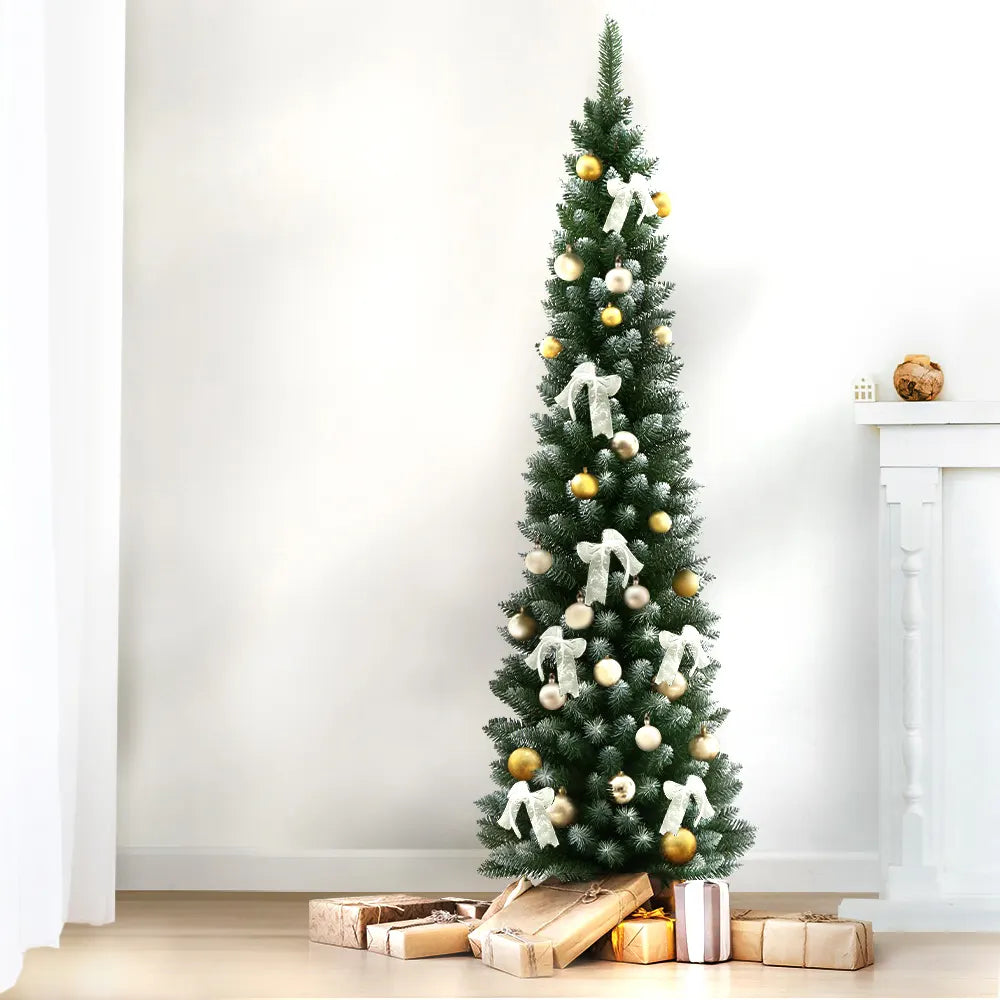 Jingle Jollys Christmas Tree 1.8m Xmas Tree Decorations Snowy 300 Tips - Image 7
