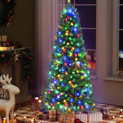 Jingle Jollys 1.8M Pre-lit Christmas Tree 8 Mode Multi Colour 200 LED Light Xmas - Image 7