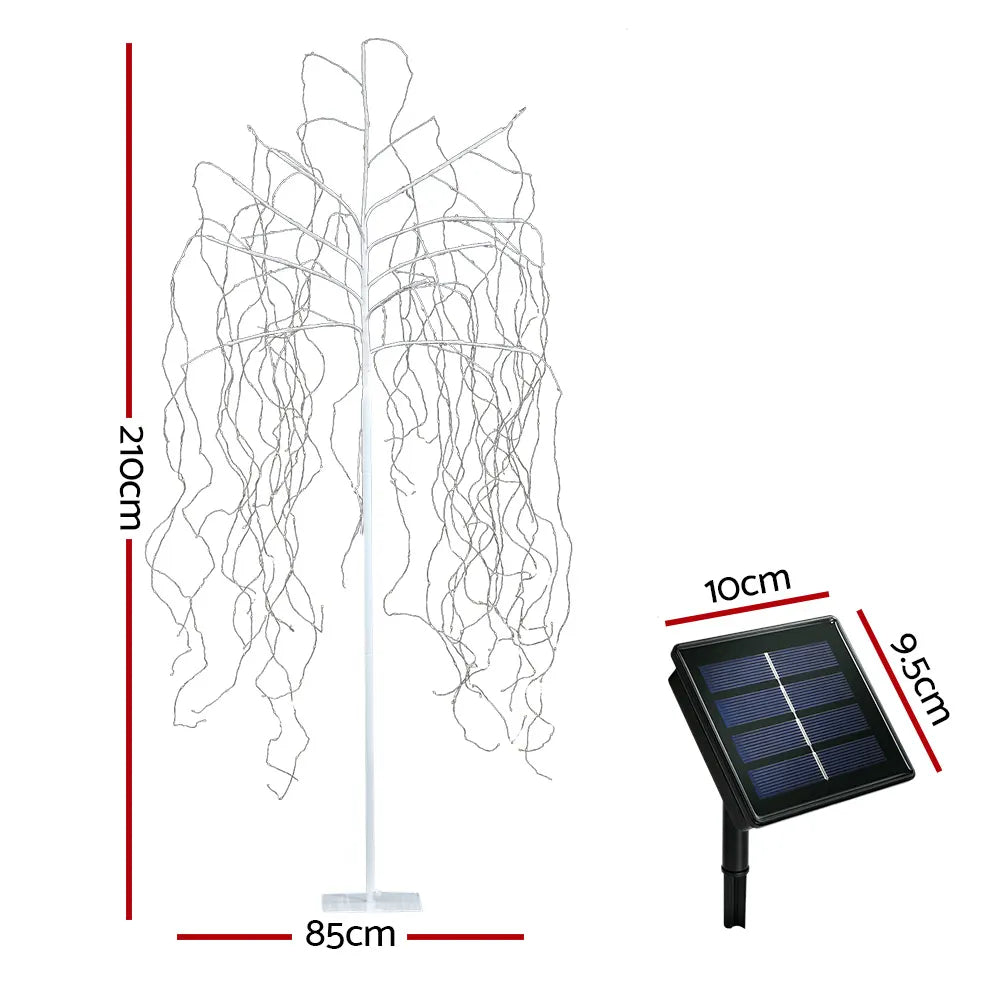 2.1M Christmas Tree 600 LED Solar Jingle Jollys - Image 2