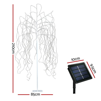 2.1M Christmas Tree 600 LED Solar Jingle Jollys - Image 2