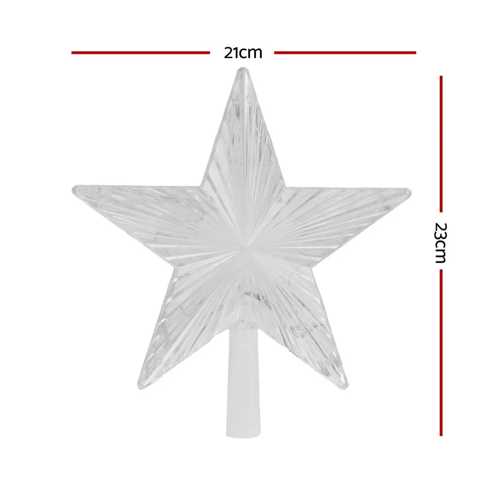 Jingle Jollys Christmas Tree Topper Star RGB LED Xmas Decor 80 Modes APP Control - Image 2
