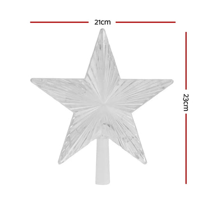 Jingle Jollys Christmas Tree Topper Star RGB LED Xmas Decor 80 Modes APP Control - Image 2