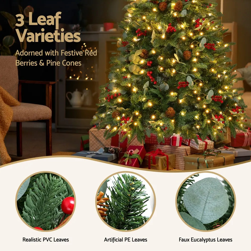 Jingle Jollys Christmas Tree 1.5m 160 LED Xmas Tree Party Decorations 355 Tips - Image 5