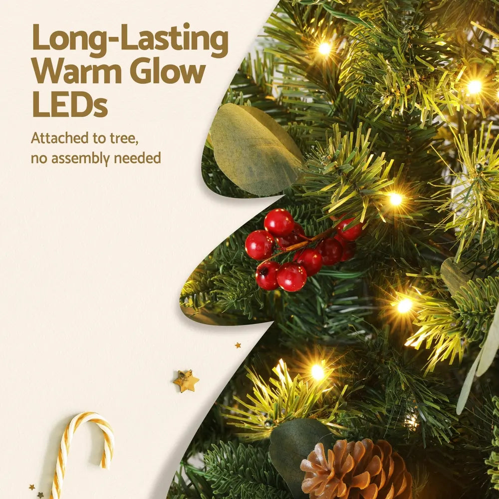 Jingle Jollys Christmas Tree 1.5m 160 LED Xmas Tree Party Decorations 355 Tips - Image 6