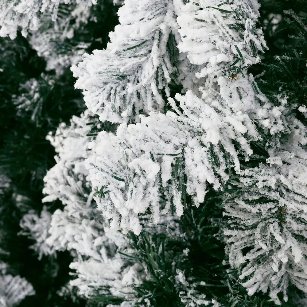 Jingle Jollys Christmas Tree 1.8m Snow Flocked Xmas Tree Decorations 468 Tips - Image 3