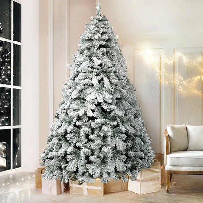Jingle Jollys Christmas Tree 2.1m Snow Flocked Xmas Tree Decorations 780 Tips - Image 7