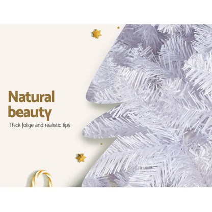 Jingle Jollys Christmas Tree 2.1m 1000 White Tips Xmas Tree Decorations - Image 4